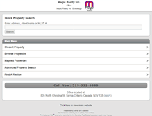 Tablet Screenshot of magicrealty.com
